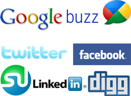 social media buzz logos
